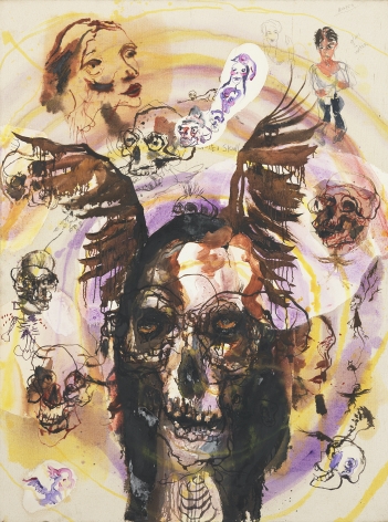 Small Skull Vortex, 2006, Oil on canvas